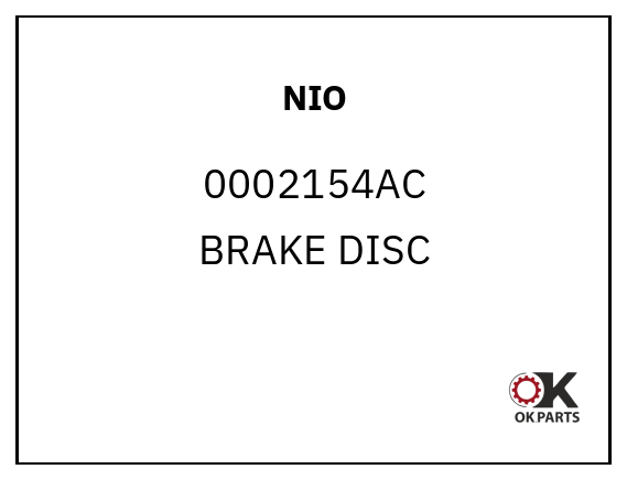 NIO 0002154AC BRAKE DISC