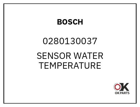 BOSCH 0280130037 SENSOR WATER TEMPERATURE