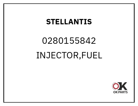STELLANTIS 0280155842 INJECTOR,FUEL