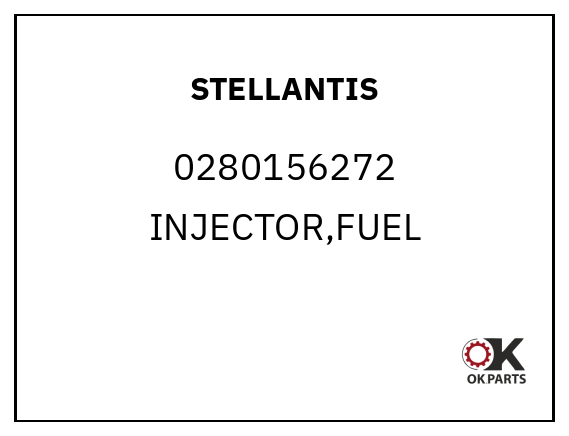 STELLANTIS 0280156272 INJECTOR,FUEL