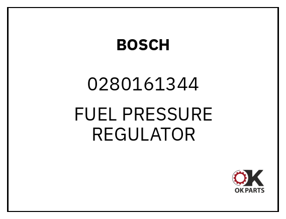 BOSCH 0280161344 FUEL PRESSURE REGULATOR