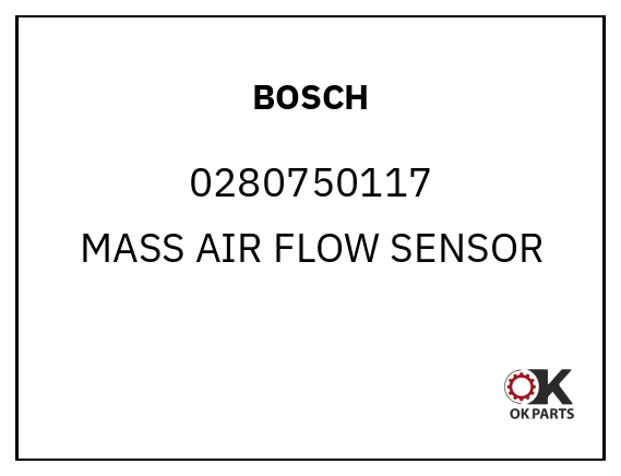 BOSCH 0280750117 MASS AIR FLOW SENSOR