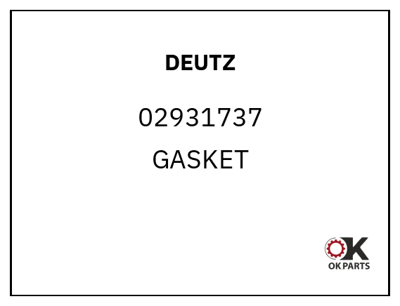 DEUTZ 02931737 GASKET