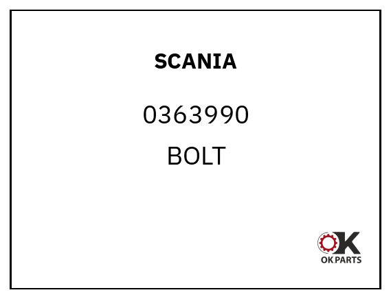 SCANIA 0363990 BOLT