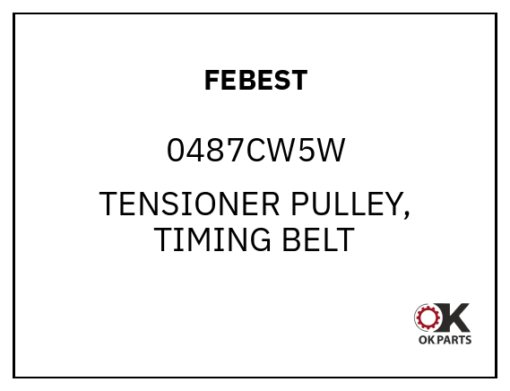 FEBEST 0487CW5W TENSIONER PULLEY, TIMING BELT
