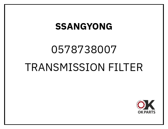 SSANGYONG 0578738007 TRANSMISSION FILTER