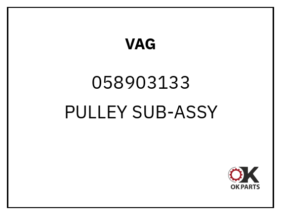 VAG 058903133 PULLEY SUB-ASSY