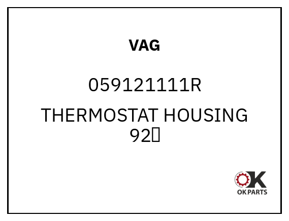 VAG 059121111R THERMOSTAT HOUSING 92℃