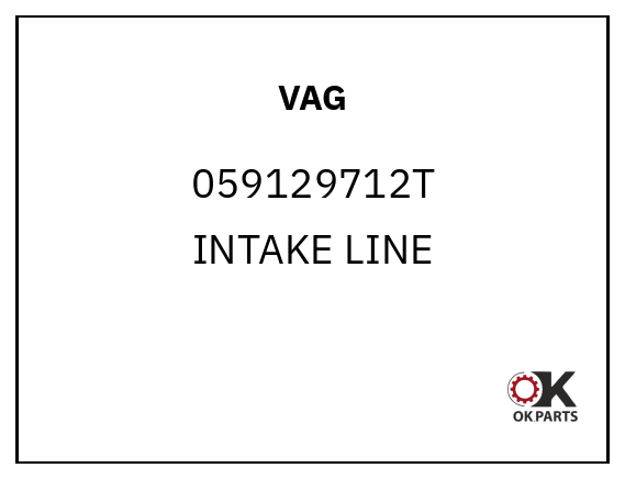 VAG 059129712T INTAKE LINE