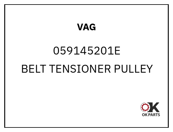VAG 059145201E BELT TENSIONER PULLEY