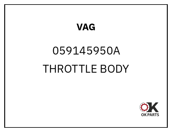VAG 059145950A THROTTLE BODY