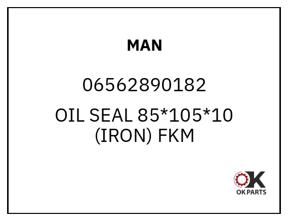 MAN 06562890182 OIL SEAL 85*105*10 (IRON) FKM