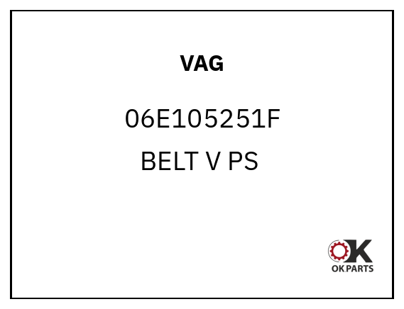 VAG 06E105251F BELT V PS & AC