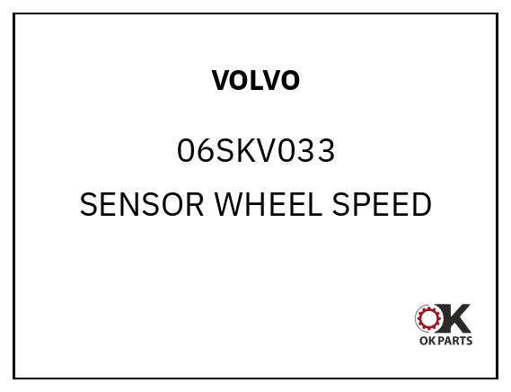 VOLVO 06SKV033 SENSOR WHEEL SPEED