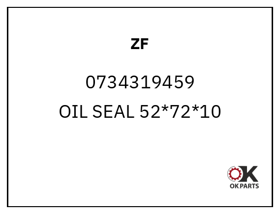 ZF 0734319459 OIL SEAL 52*72*10
