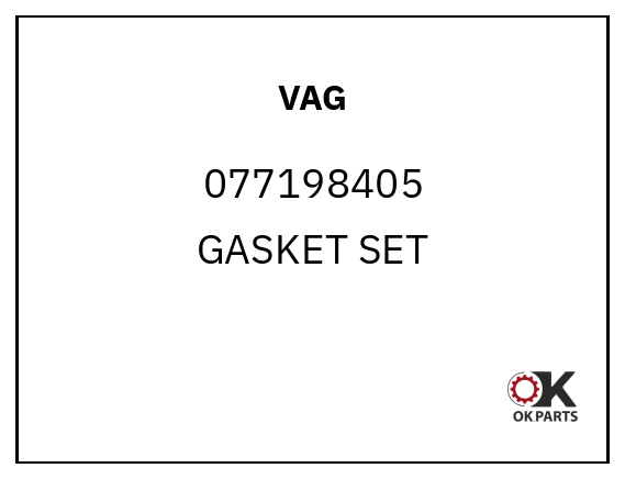 VAG 077198405 GASKET SET