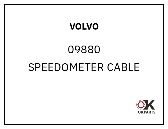 VOLVO 09880 SPEEDOMETER CABLE