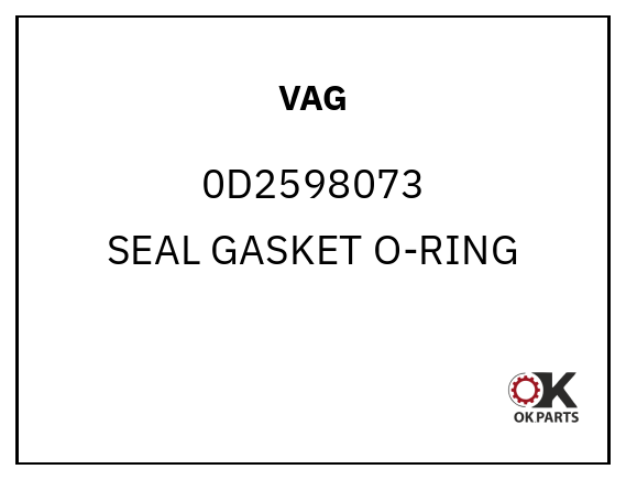VAG 0D2598073 SEAL GASKET O-RING