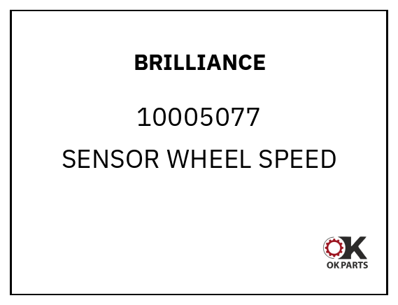 BRILLIANCE 10005077 SENSOR WHEEL SPEED