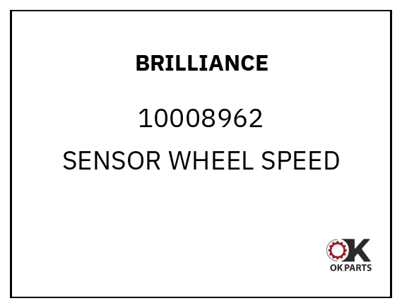 BRILLIANCE 10008962 SENSOR WHEEL SPEED