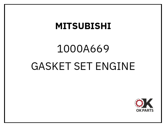 MITSUBISHI 1000A669 GASKET SET ENGINE