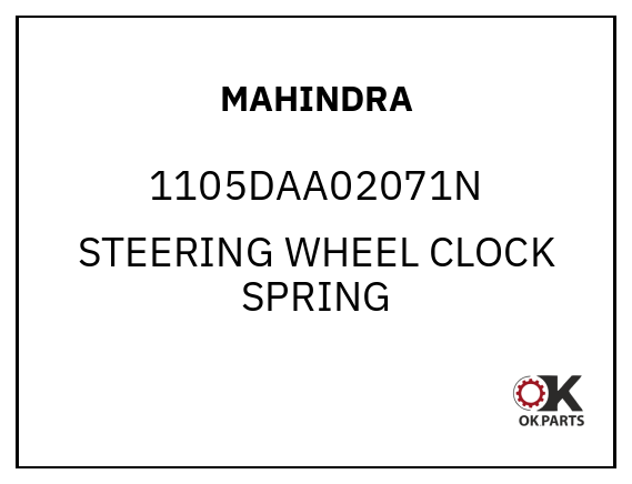 MAHINDRA 1105DAA02071N STEERING WHEEL CLOCK SPRING