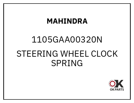 MAHINDRA 1105GAA00320N STEERING WHEEL CLOCK SPRING