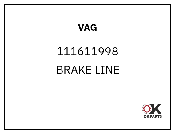 VAG 111611998 BRAKE LINE