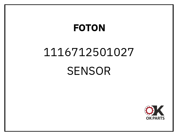 FOTON 1116712501027 SENSOR
