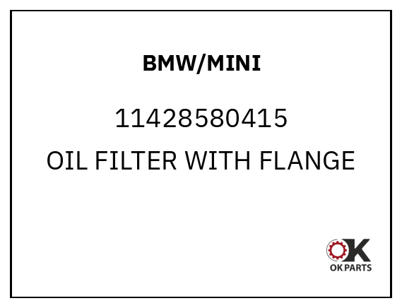 BMW/MINI 11428580415 OIL FILTER WITH FLANGE