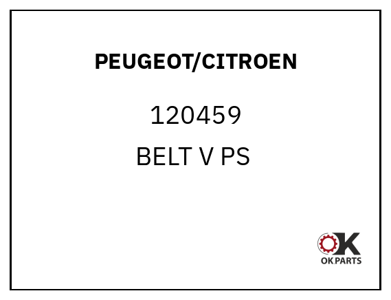 PEUGEOT/CITROEN 120459 BELT V PS & AC