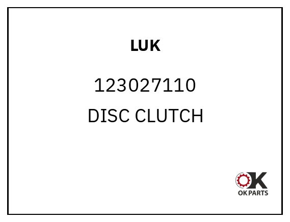 LUK 123027110 DISC CLUTCH