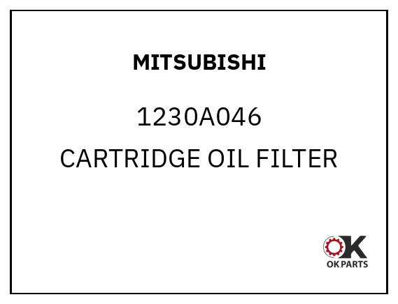 MITSUBISHI 1230A046 CARTRIDGE OIL FILTER