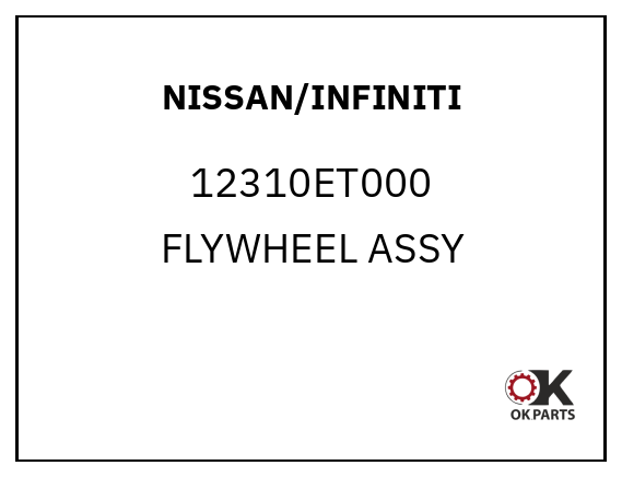 NISSAN/INFINITI 12310ET000 FLYWHEEL ASSY