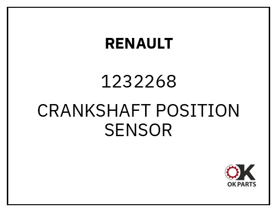 RENAULT 1232268 CRANKSHAFT POSITION SENSOR
