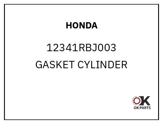 HONDA 12341RBJ003 GASKET CYLINDER