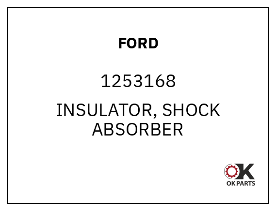 FORD 1253168 INSULATOR, SHOCK ABSORBER