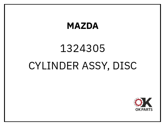 MAZDA 1324305 CYLINDER ASSY, DISC