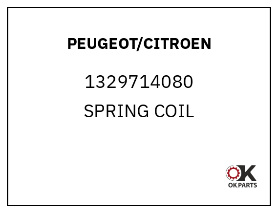PEUGEOT/CITROEN 1329714080 SPRING COIL