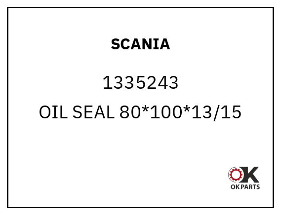 SCANIA 1335243 OIL SEAL 80*100*13/15