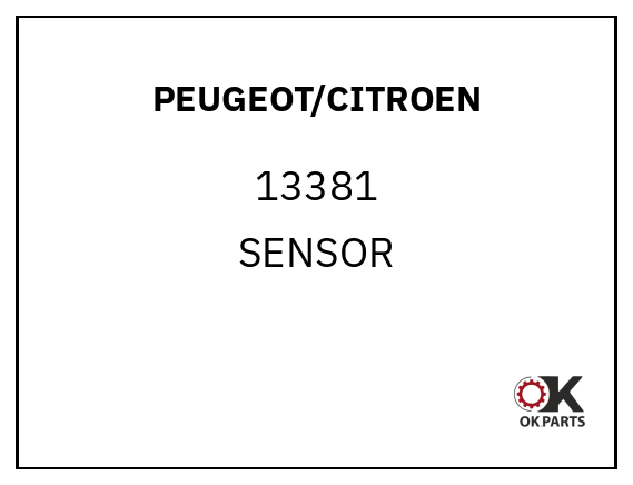 PEUGEOT/CITROEN 13381 SENSOR