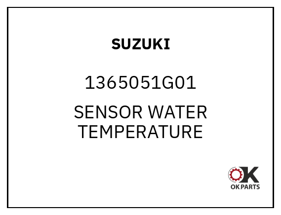 SUZUKI 1365051G01 SENSOR WATER TEMPERATURE