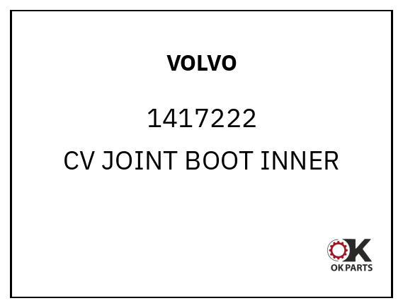 VOLVO 1417222 CV JOINT BOOT INNER