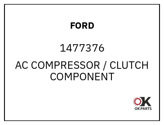 FORD 1477376 AC COMPRESSOR / CLUTCH COMPONENT