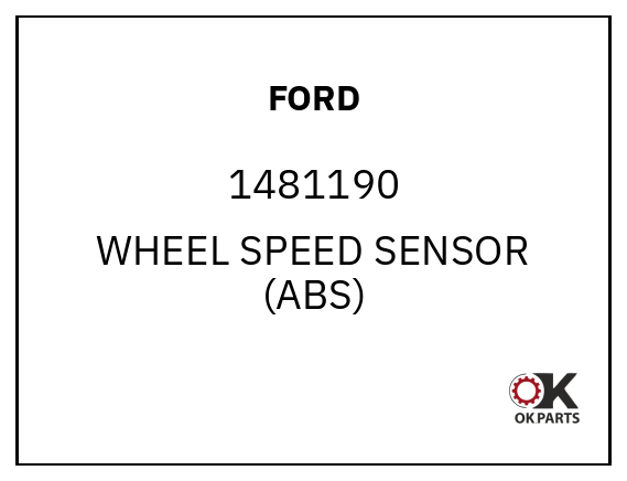 FORD 1481190 WHEEL SPEED SENSOR (ABS)