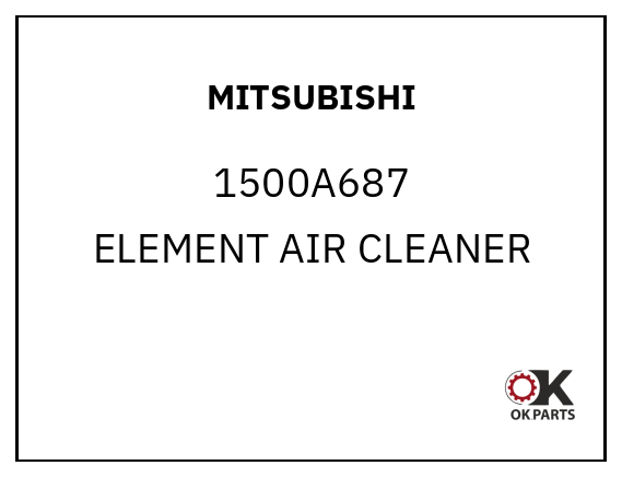 MITSUBISHI 1500A687 ELEMENT AIR CLEANER
