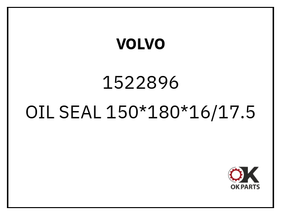 VOLVO 1522896 OIL SEAL 150*180*16/17.5