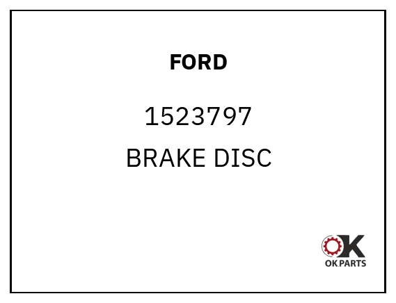 FORD 1523797 BRAKE DISC
