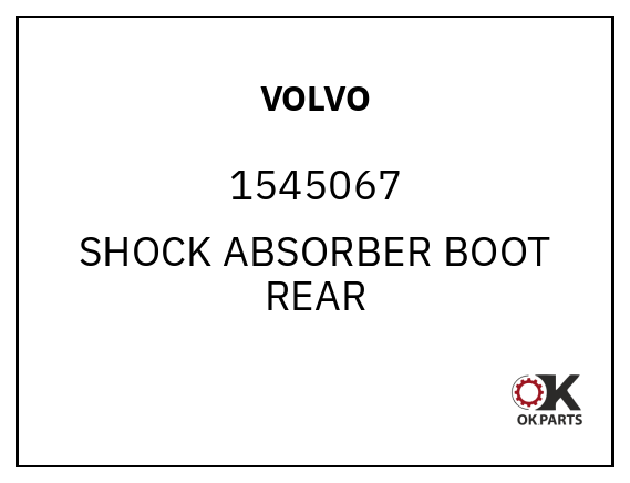 VOLVO 1545067 SHOCK ABSORBER BOOT REAR