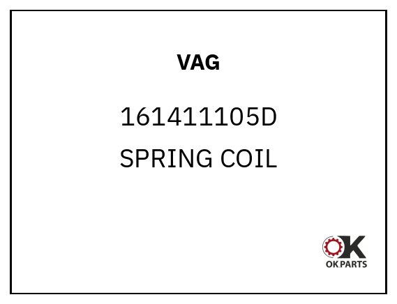 VAG 161411105D SPRING COIL